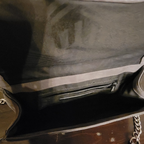 Rebecca Minkoff Grey Suede Shoulder Bag with Chain Strap - Picture 5 of 7